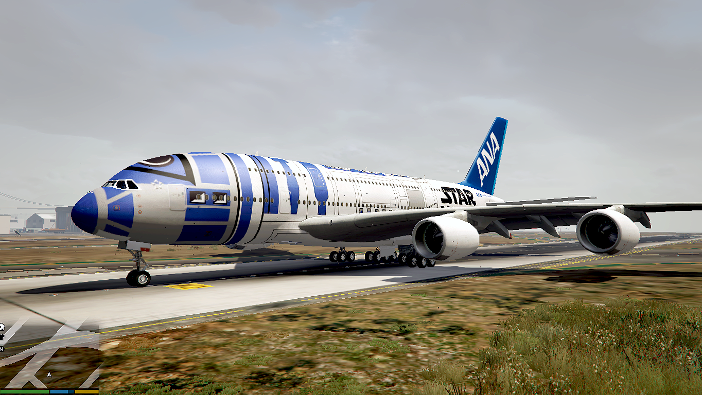 ANA Star Wars R2-D2 Airbus A380-800 - GTA5-Mods.com